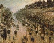Camille Pissarro The Boulevard Montmartre on a Winter Morning oil painting artist
